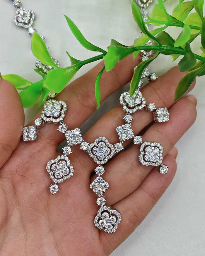 18kt White Gold Fashion Necklace With 2800ct Diamonds NCK105000 Diamond Source NYC Necklaces