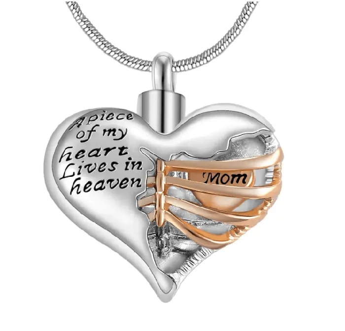 Belbren Necklaces Personalized Custom Ribbed Heart Urn Necklace with Engraved Little Heart Memorial Ash Pendant for Loved Ones and Pets Belbren Necklaces Personalized Custom Ribbed Heart Urn Necklace with Engraved Little Heart Memorial Ash Pendant for Loved Ones and Pets
