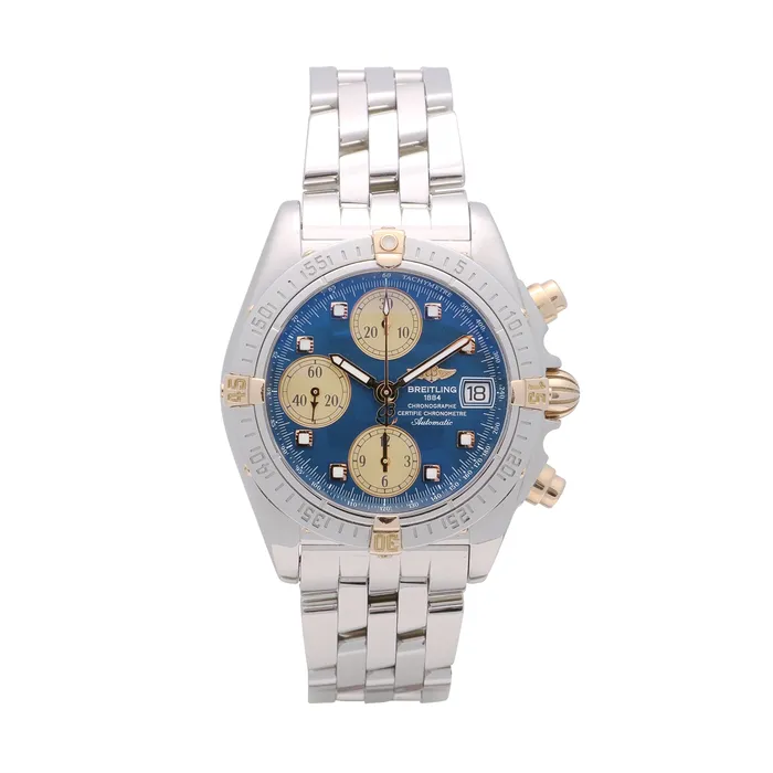 Breitling Windrider Cockpit Watch TwoTone 38mm Automatic Preowned Breitling Preowned Rings