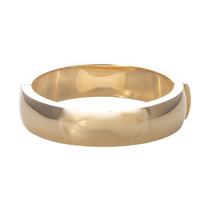 Croghans 14K Yellow Gold Italian HalfRound 16mm Bangle PreStyled Sets