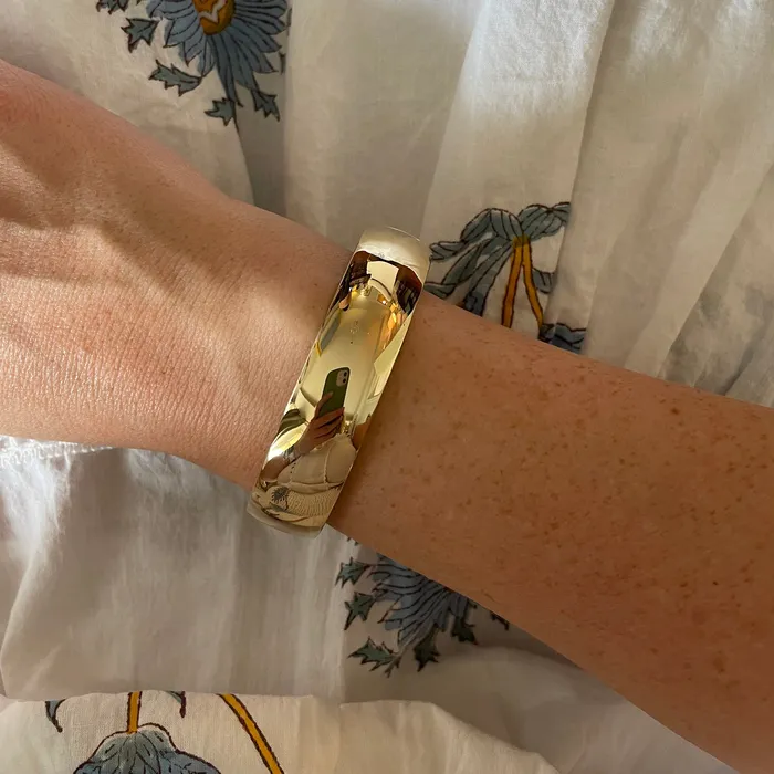 Croghans 14K Yellow Gold Italian HalfRound 16mm Bangle PreStyled Sets