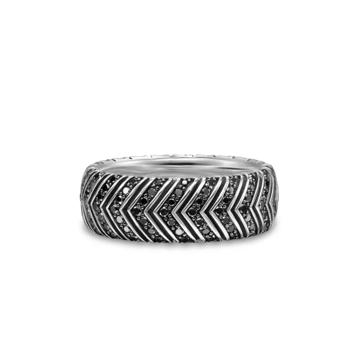 David Yurman 8mm Chevron Band Ring David Yurman Rings