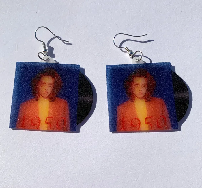 Earrings King Princess 1950 Vinyl Single Handmade Earrings Sam Makes Things