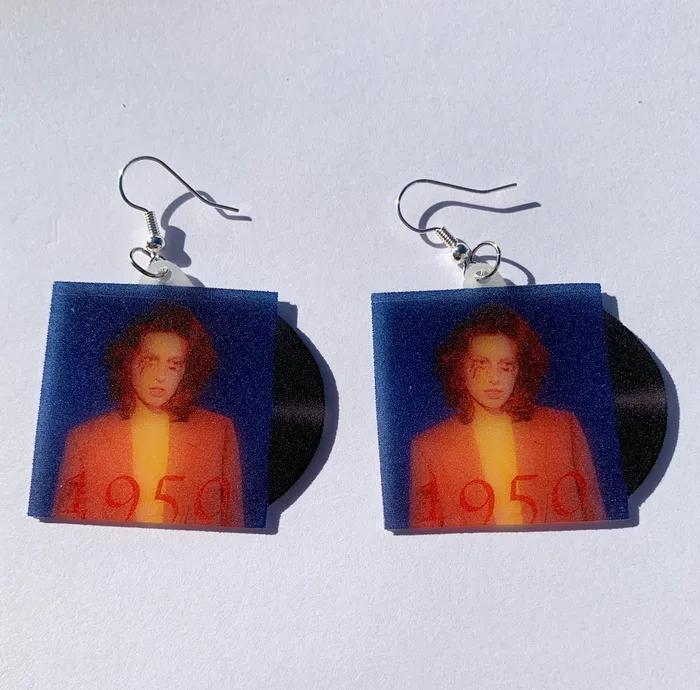 Earrings King Princess 1950 Vinyl Single Handmade Earrings Sam Makes Things