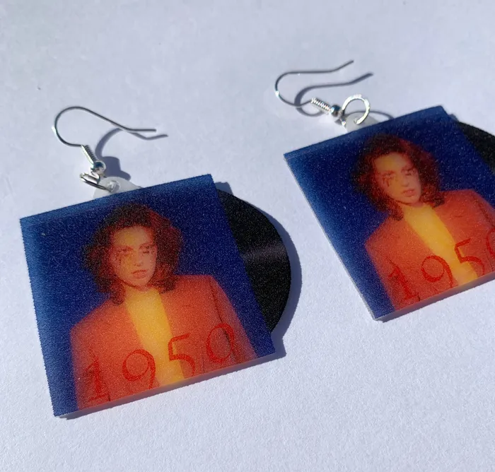 Earrings King Princess 1950 Vinyl Single Handmade Earrings Sam Makes Things