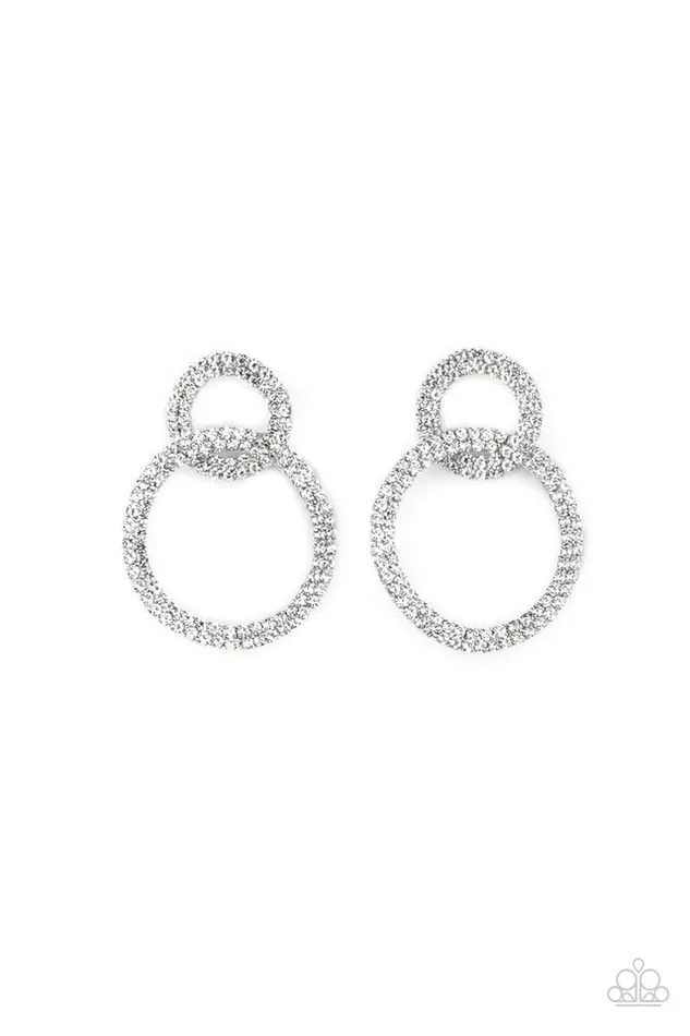 Earrings Paparazzi Earring Intensely Icy White Paparazzi Jewelry Earrings Paparazzi Earring Intensely Icy White Paparazzi Jewelry