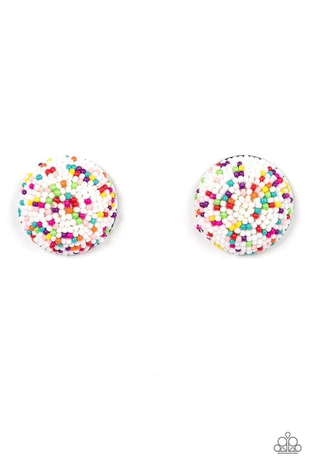 Earrings Paparazzi Earring Kaleidoscope Sky White Paparazzi Jewelry Earrings Paparazzi Earring Kaleidoscope Sky White Paparazzi Jewelry