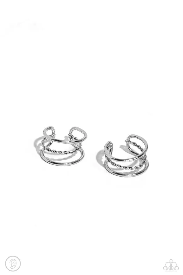 Earrings Paparazzi Earring Textured Triumph Silver Paparazzi Jewelry Earrings Paparazzi Earring Textured Triumph Silver Paparazzi Jewelry