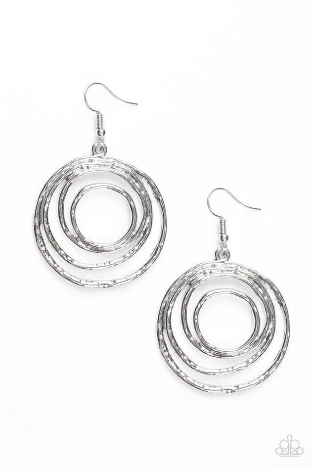 Earrings Paparazzi Earring Very Vertigo Silver Paparazzi Jewelry