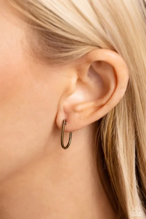 Earrings Paparazzi Jewelry Paparazzi Earring Admirable Arches Brass