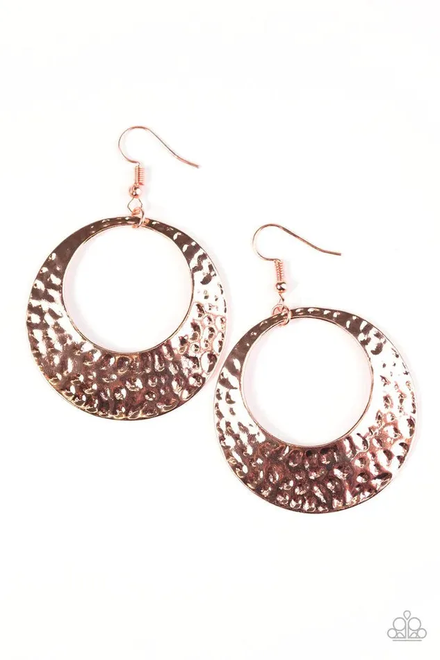 Earrings Paparazzi Jewelry Paparazzi Earring Casual Shimmer Copper