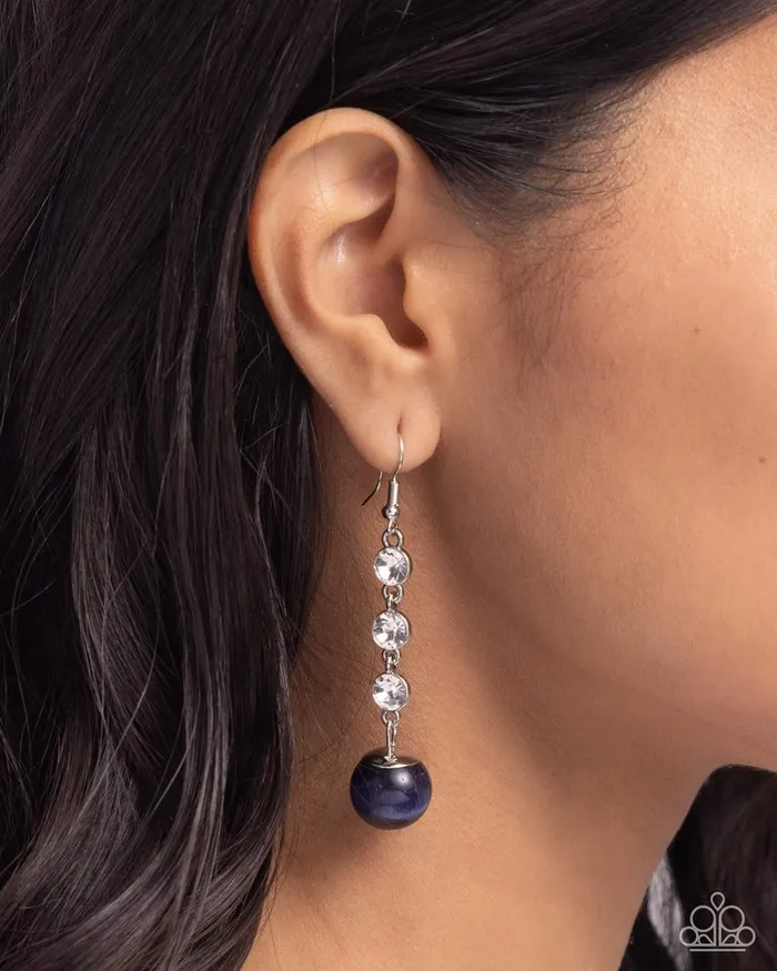 Earrings Paparazzi Jewelry Paparazzi Earring Classy Cadence Blue