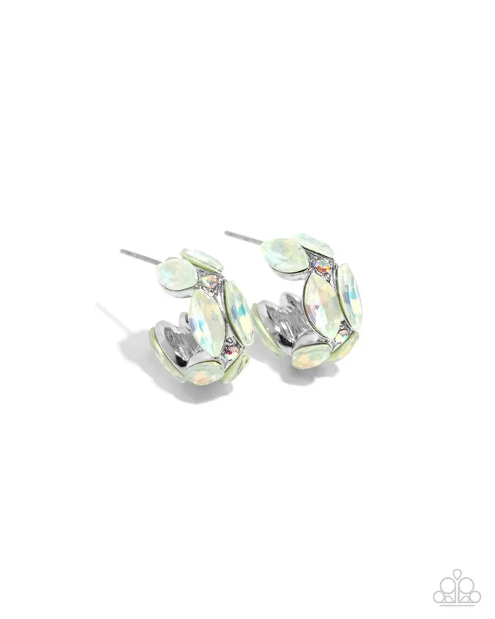 Earrings Paparazzi Jewelry Paparazzi Earring Dazzling Destiny Green