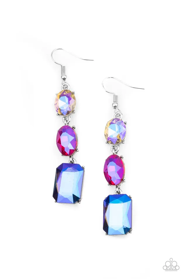 Earrings Paparazzi Jewelry Paparazzi Earring Dripping In Melodrama Multi