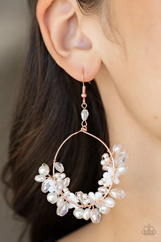 Earrings Paparazzi Jewelry Paparazzi Earring Floating Gardens Copper