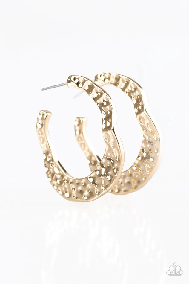 Earrings Paparazzi Jewelry Paparazzi Earring Gypsy Grandeur Gold