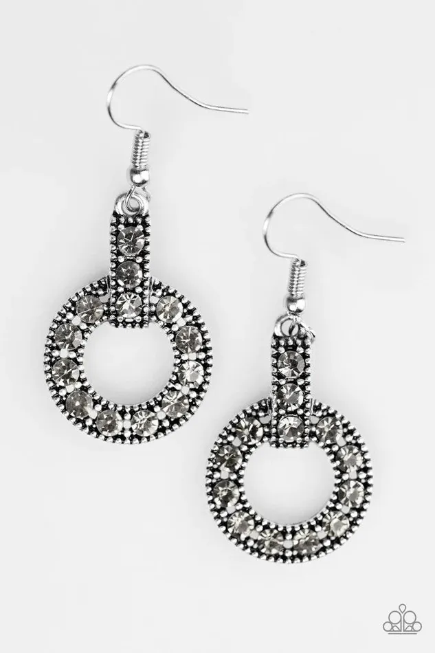 Earrings Paparazzi Jewelry Paparazzi Earring Midnight Ball Silver