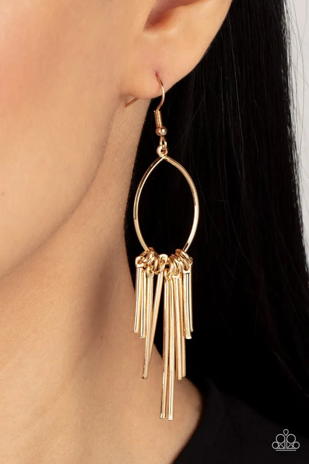 Earrings Paparazzi Jewelry Paparazzi Earring Mood Swing Gold