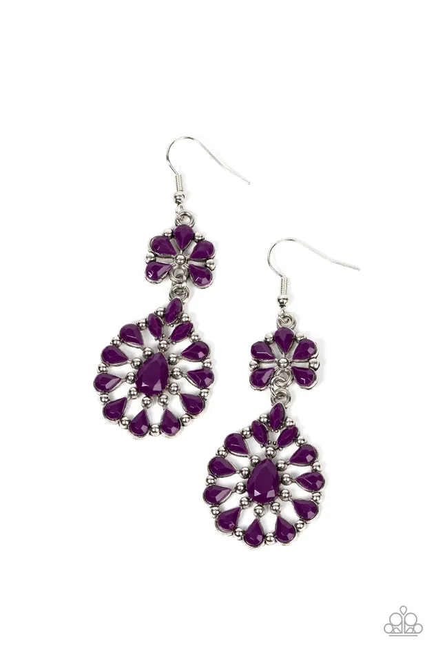 Earrings Paparazzi Jewelry Paparazzi Earring Posh Palooza Purple