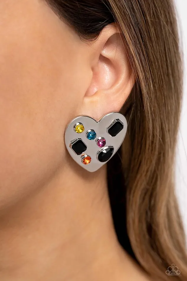 Earrings Paparazzi Jewelry Paparazzi Earring Relationship Ready Black