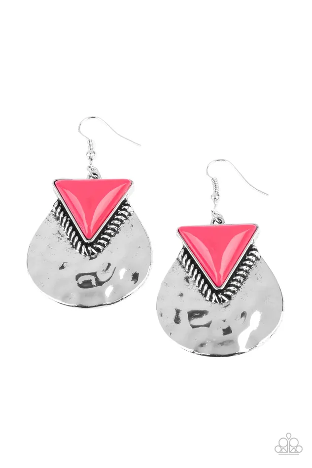 Earrings Paparazzi Jewelry Paparazzi Earring Road Trip Treasure Pink