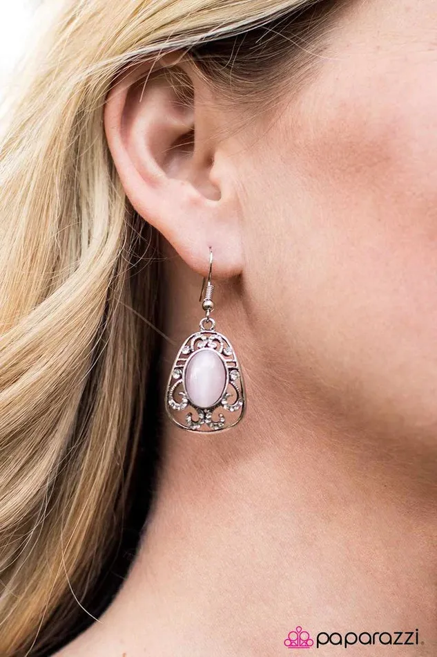 Earrings Paparazzi Jewelry Paparazzi Earring Royalty Awaits Pink
