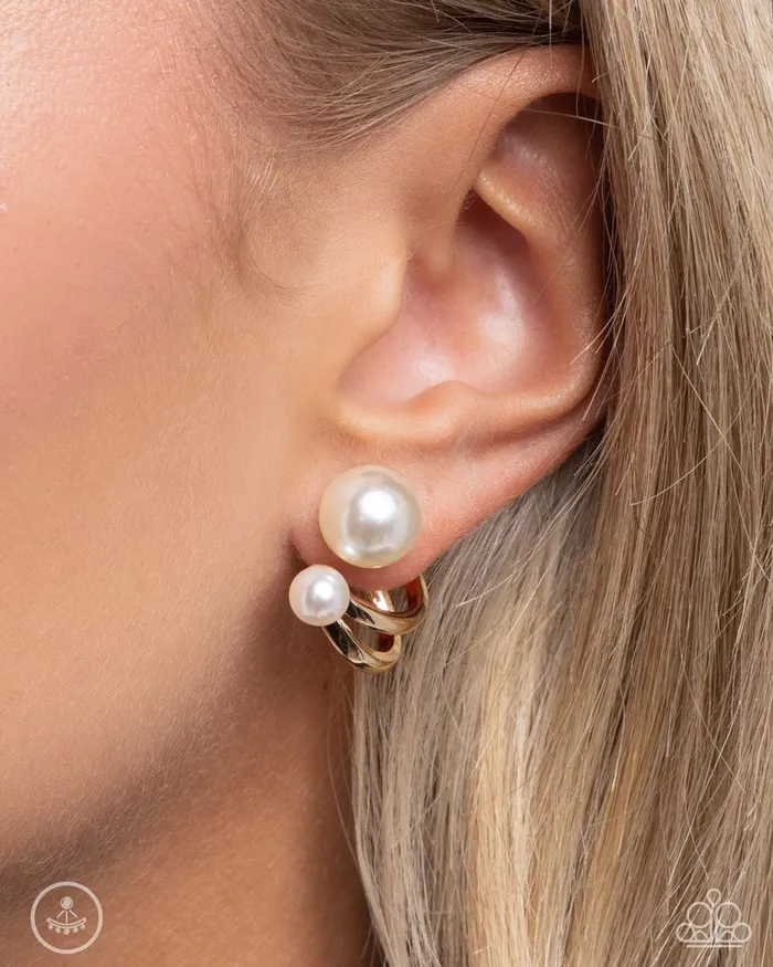 Earrings Paparazzi Jewelry Paparazzi Earring Sophisticated Socialite Gold