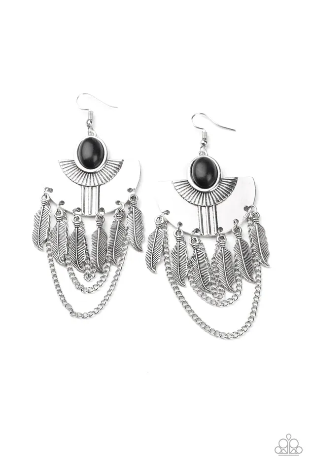Earrings Paparazzi Jewelry Paparazzi Earring Sure Thing Chief Black