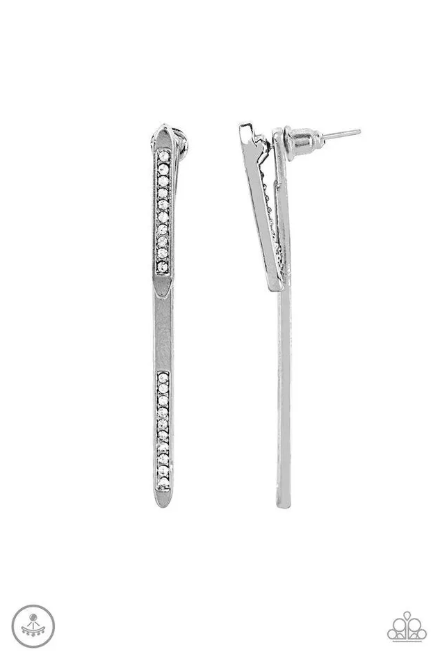 Earrings Paparazzi Jewelry Paparazzi Earring Very Important VIXEN White
