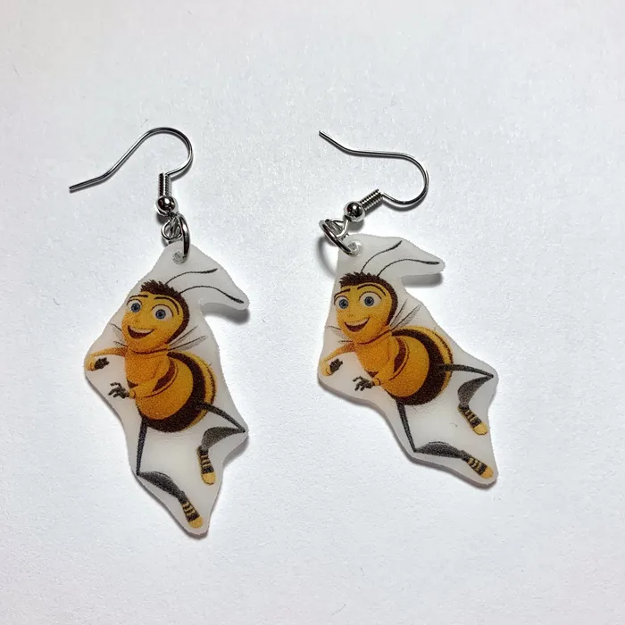 Earrings Sam Makes Things Barry Benson Character Handmade Earrings