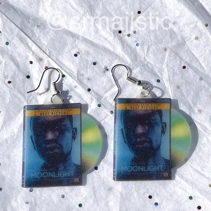 Earrings Sam Makes Things Moonlight 2016 DVD 2D detailed Handmade Earrings