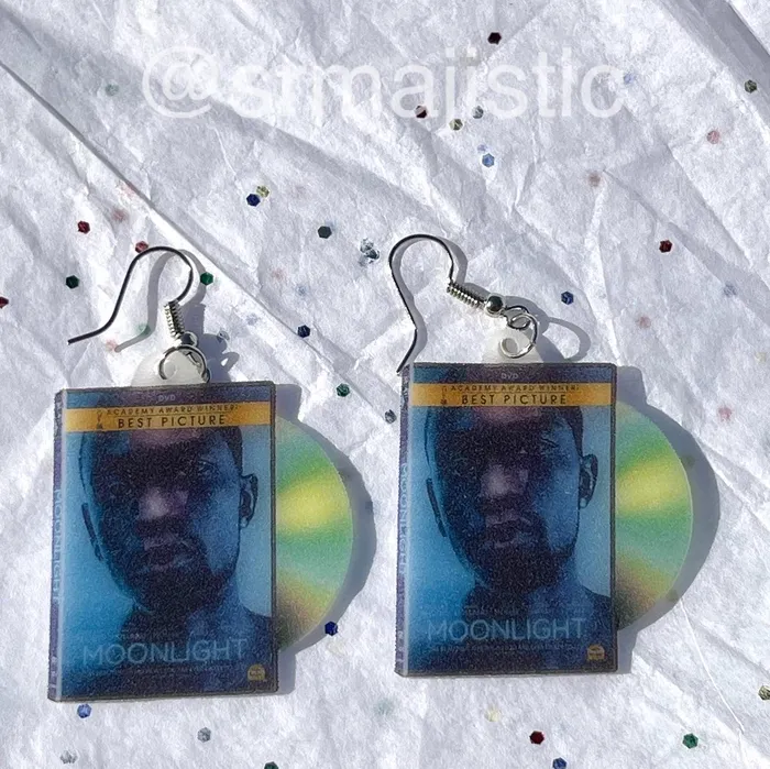 Earrings Sam Makes Things Moonlight 2016 DVD 2D detailed Handmade Earrings