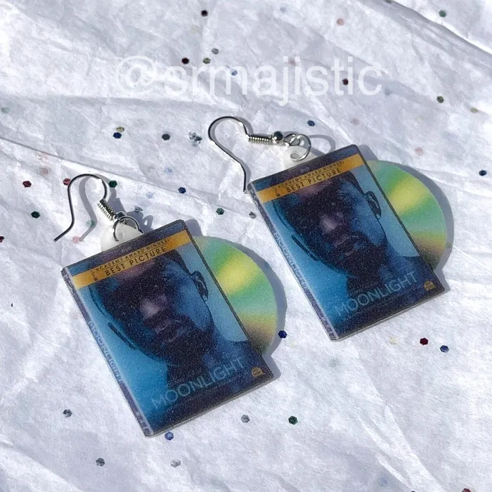 Earrings Sam Makes Things Moonlight 2016 DVD 2D detailed Handmade Earrings
