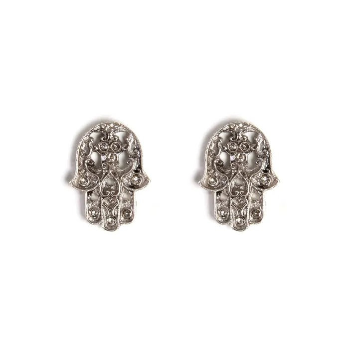 Earrings Virgins Saints Angels Mini Hamsa Post Earrings Earrings Virgins Saints Angels Mini Hamsa Post Earrings