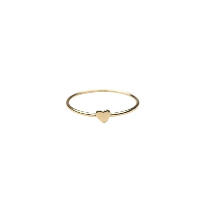 Gold Filled Heart Stacker Ring TheRoseGypsy Rings
