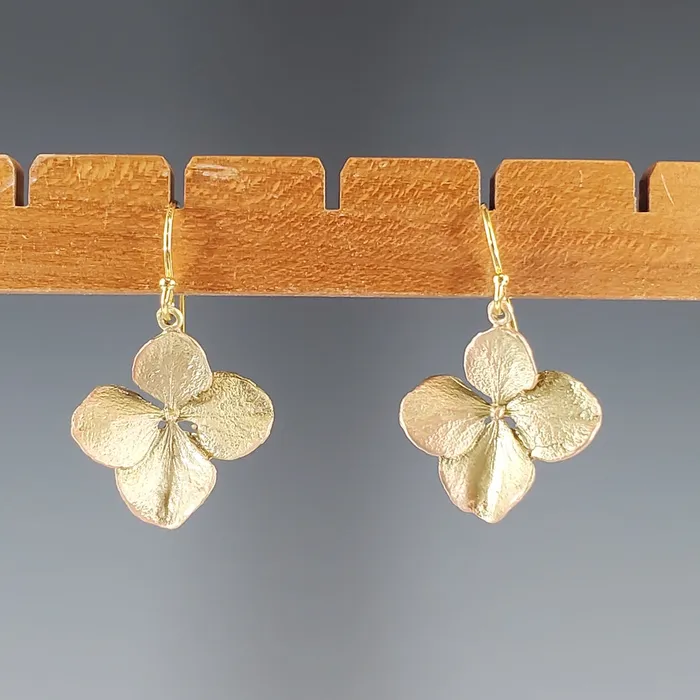 Hydrangea Large Petal Earrings Michael Michaud Earrings