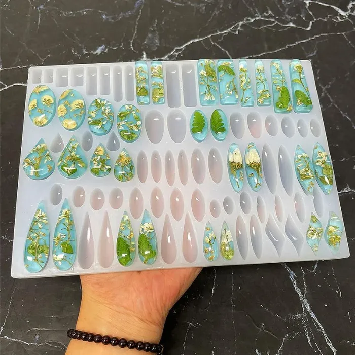 IntoResin Earrings Stud Earrings Silicone Mold with 41 Paired Shapes