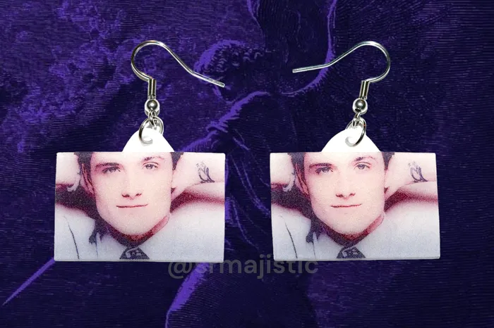 Josh Hutcherson Whistle Meme Handmade Earrings Sam Makes Things Earrings