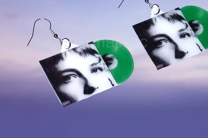 Maggie Rogers Surrender Vinyl Album Handmade Earrings Sam Makes Things Earrings