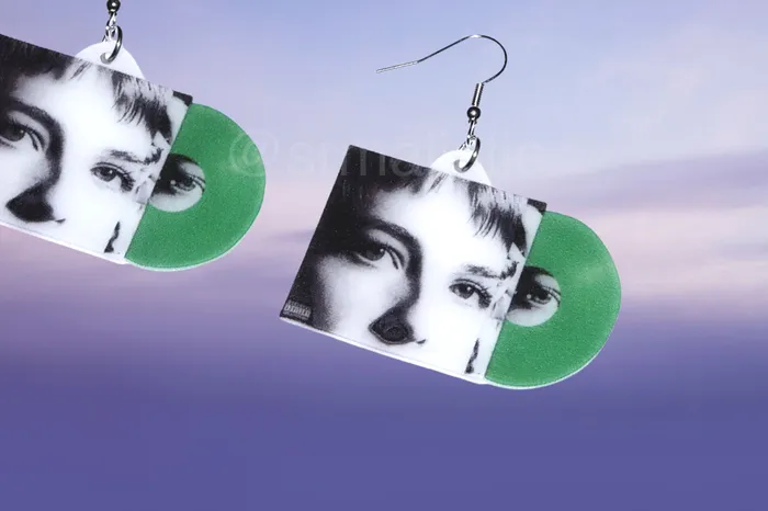 Maggie Rogers Surrender Vinyl Album Handmade Earrings Sam Makes Things Earrings