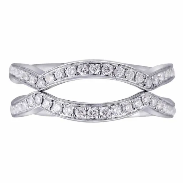 Natural Round Brilliant Diamond Band Set in 18K White Gold 035ct tw Diamond Source NYC Rings Natural Round Brilliant Diamond Band Set in 18K White Gold 035ct tw Diamond Source NYC Rings