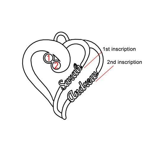 Necklaces Belbren Two Heart Forever Name Necklace with Birthstone Sterling Silver