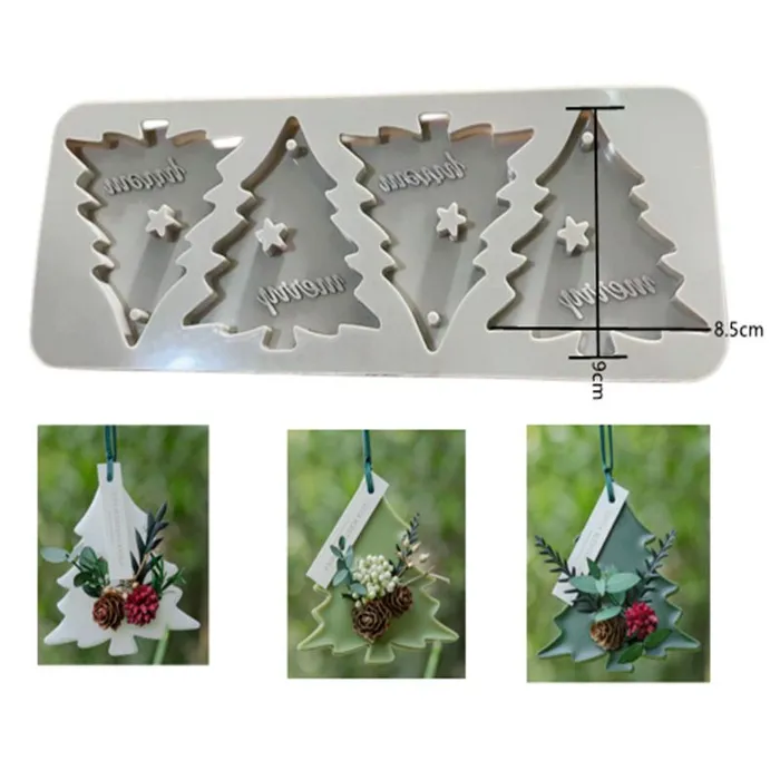 Necklaces IntoResin Christmas Tree Hanging Resin Mold