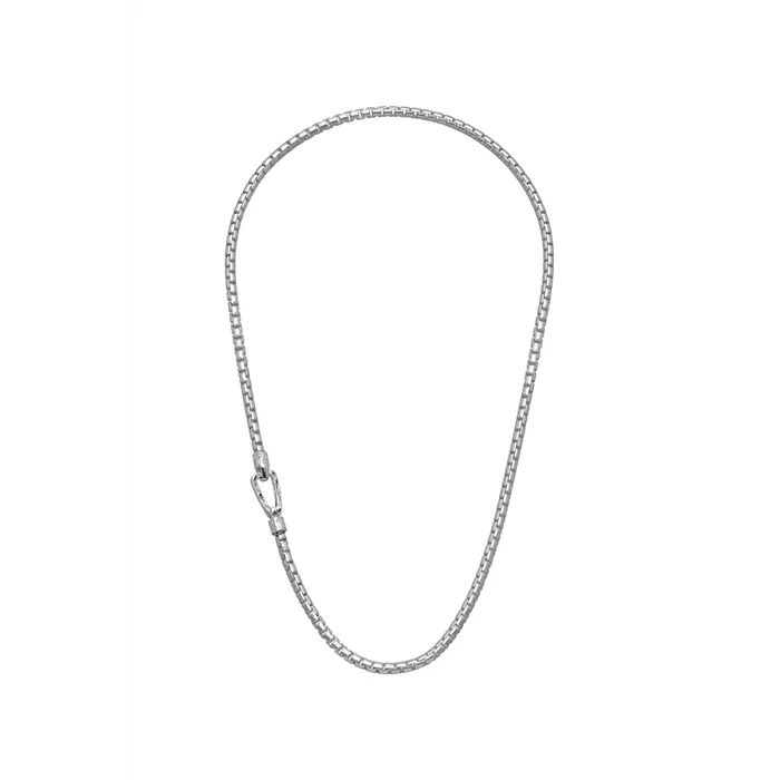 Necklaces Marco Dal Maso Marco Dal Maso Ulysses Carved Tubular Necklace in Recyled Sterling Silver Necklaces Marco Dal Maso Marco Dal Maso Ulysses Carved Tubular Necklace in Recyled Sterling Silver