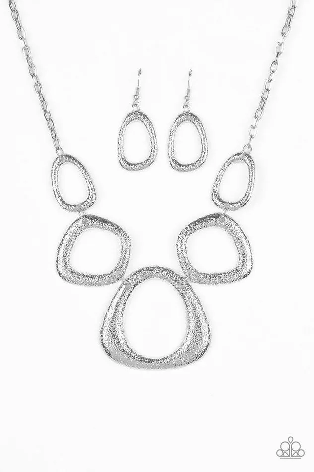 Necklaces Paparazzi Jewelry Paparazzi Necklace Backstreet Bandit Silver