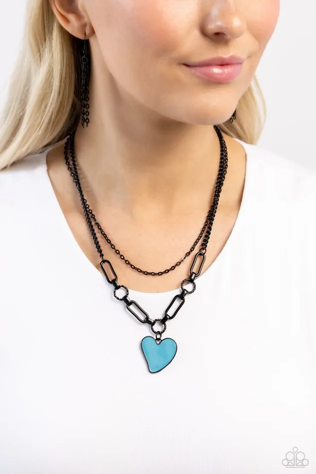 Necklaces Paparazzi Jewelry Paparazzi Necklace Carefree Confidence Blue