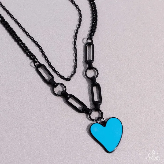Necklaces Paparazzi Jewelry Paparazzi Necklace Carefree Confidence Blue Necklaces Paparazzi Jewelry Paparazzi Necklace Carefree Confidence Blue