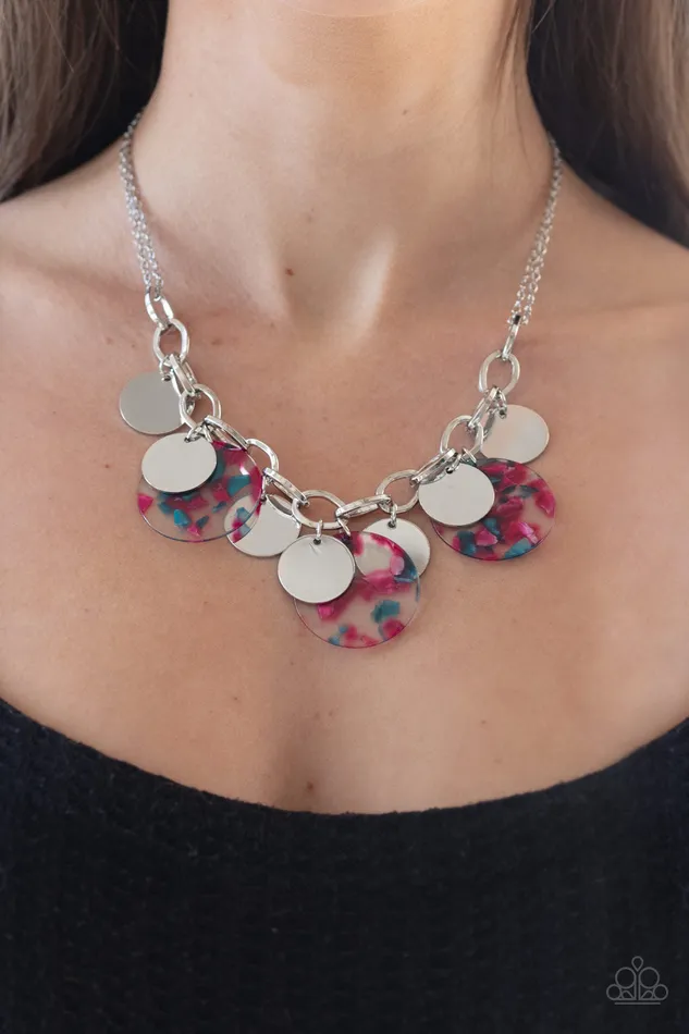 Necklaces Paparazzi Jewelry Paparazzi Necklace Confetti Confection Pink