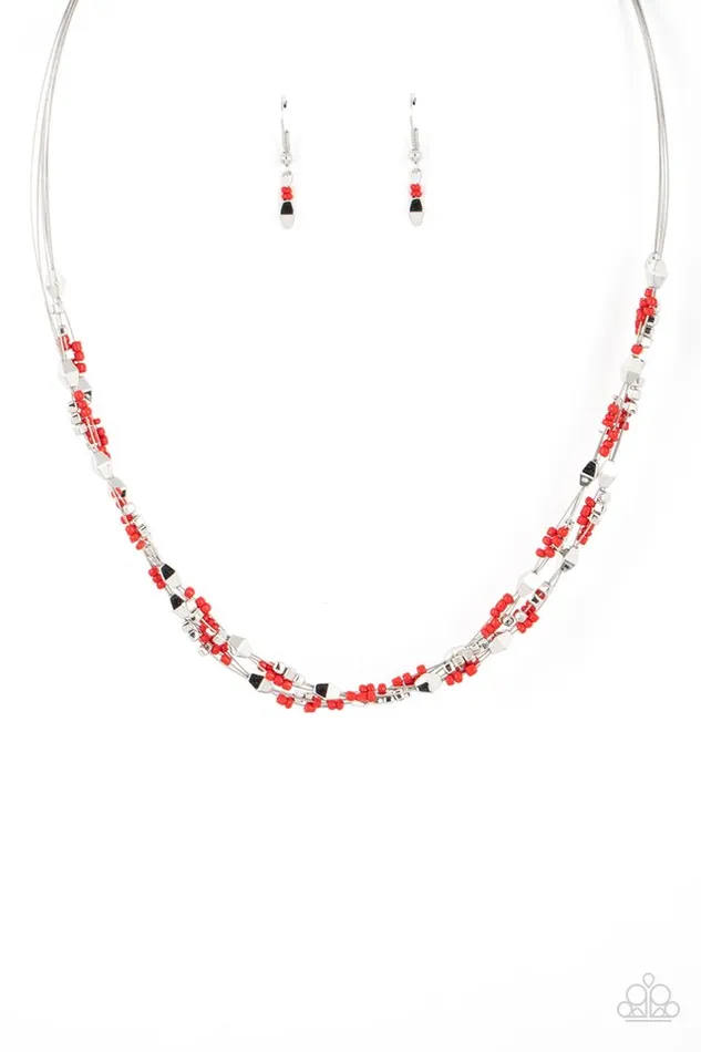Necklaces Paparazzi Jewelry Paparazzi Necklace Explore Every Angle Red Necklaces Paparazzi Jewelry Paparazzi Necklace Explore Every Angle Red