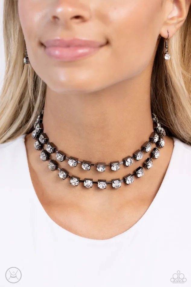 Necklaces Paparazzi Jewelry Paparazzi Necklace Glistening Gallery Black